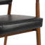 Chaise de salle à manger rembourrée en similicuir avec accoudoirs Hisatoshi-1870839374-1831852144