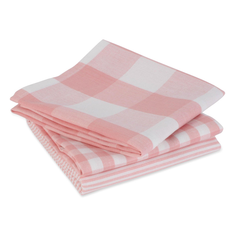 Torchon Fairley, Rose / blanc