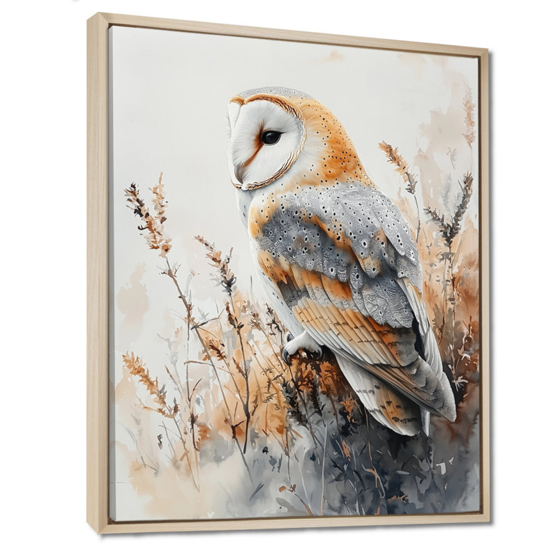 Fevbas - animaux, impressions sur toile, H 40 po x l 30 po, Impression encadrée flottante, Crème, crème
