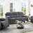 Chenille Sofa W/ Drop Down Table