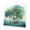 Green Minimalims Palm Trees III - impression sans cadre sur métal