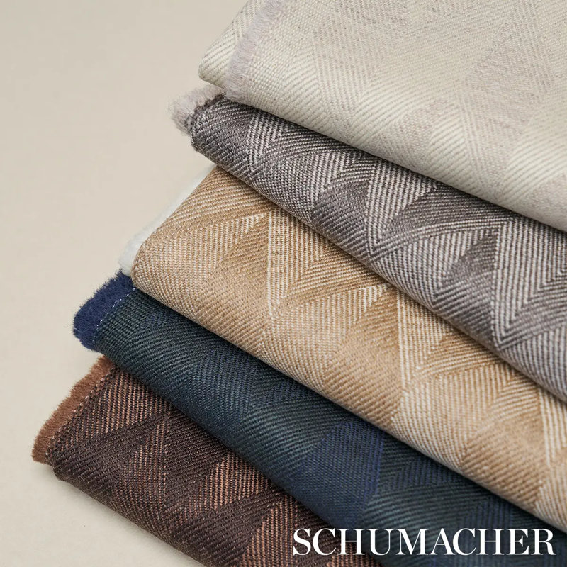 Schumacher x Patterson Flynn Ezra Wool Fabric, Basalt