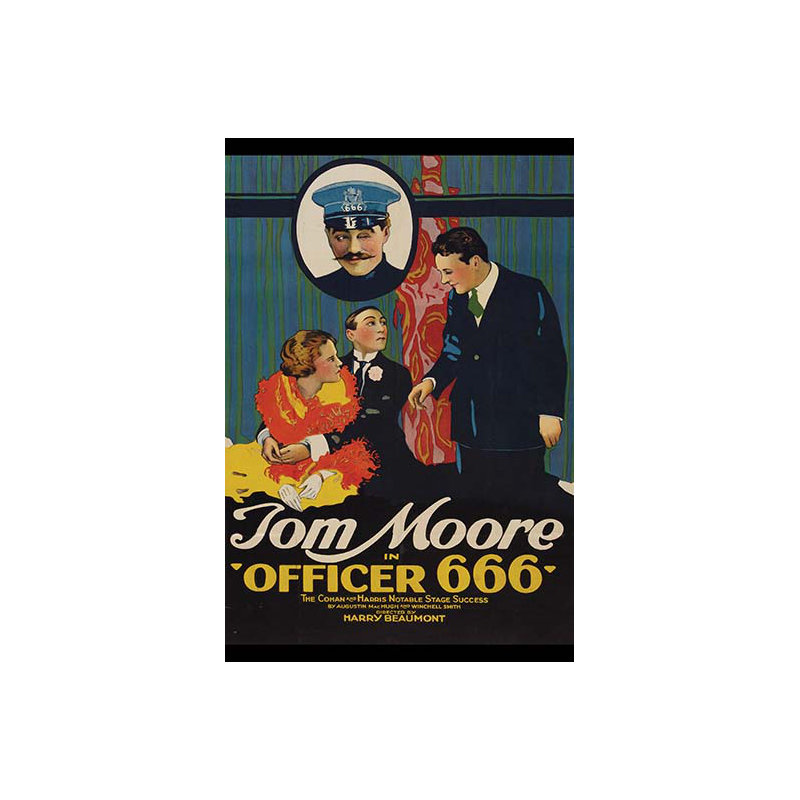 Officer 666-impression publicitaire, H 36 po x l 24 po x P 1,5 po
