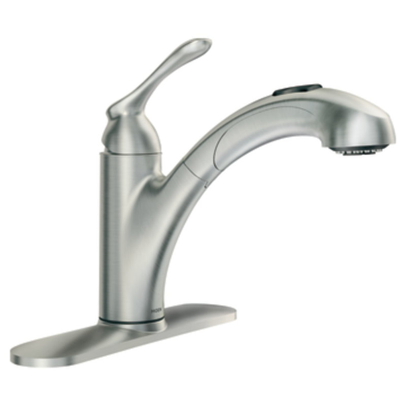 Banbury Single Handle Kitchen Faucet, Spot Resistant Stainless Steel
