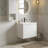 24" Wall Mount Multi-Functional Storage Bathroom Vanity with 1-Wall Cabinet