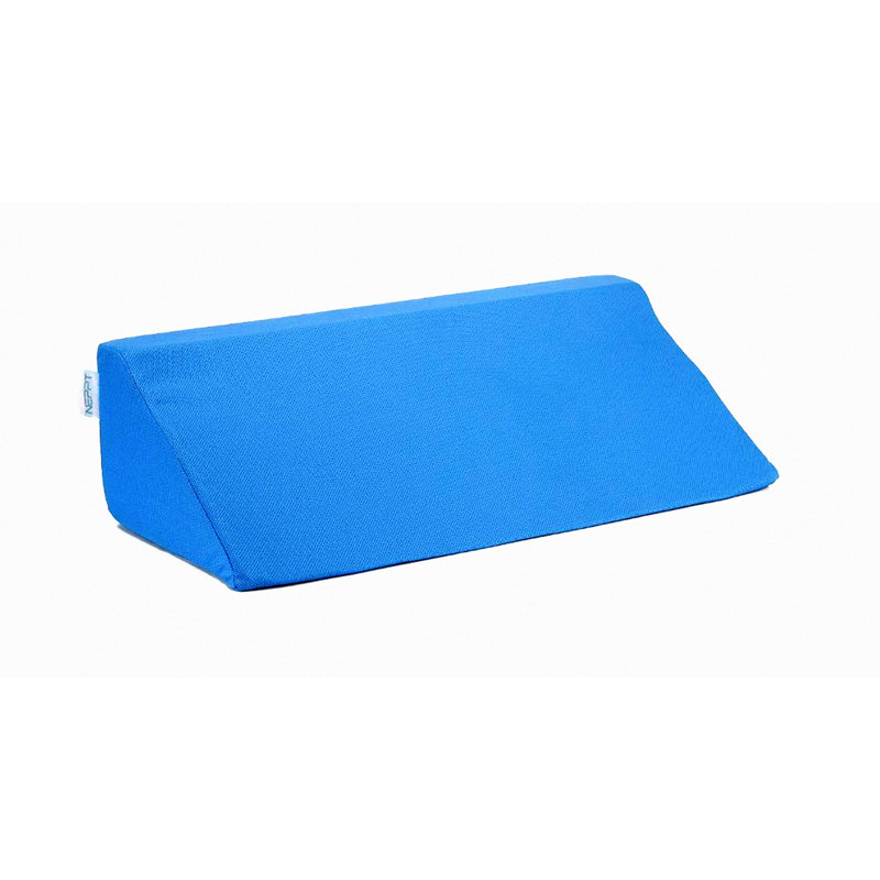 ElevateEase Body Positioning Wedge Pillow - Pregnancy Support Pillow with Ankle and Leg Bolster for Back Alignment and Bedroom Comfort (Blue)