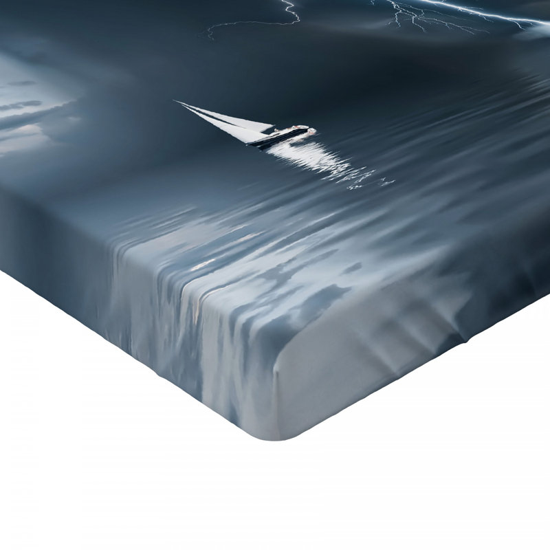 Microfiber Patterned Fitted Sheet, Full Fitted Sheet