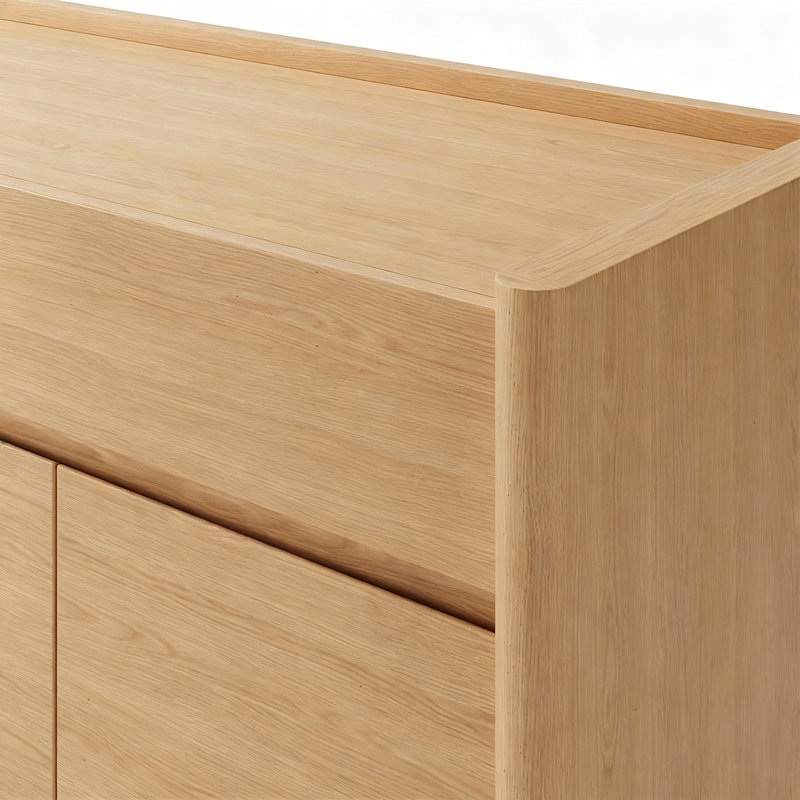 Armoire de salle à manger en bois massif de style français