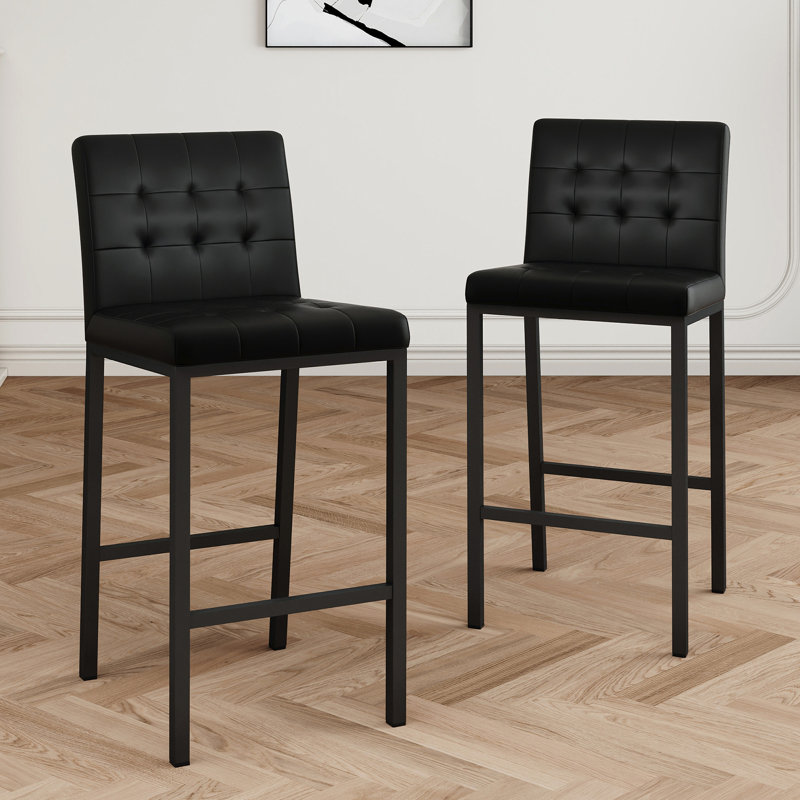Chaise de bar de style moderne avec tabourets en métal
