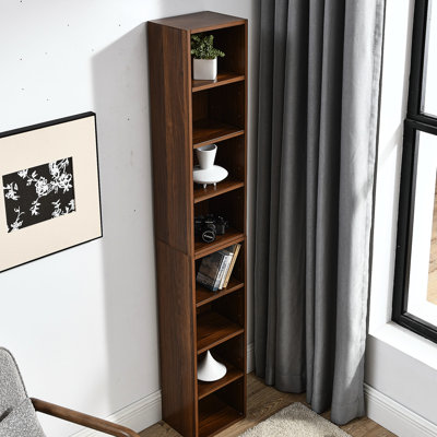 Multi-Functional 8 Bookcase With Adjustable Shelves, Media Tower Rack For Home Office Display, Exquisite Appearance And Waterproof Easy Storage