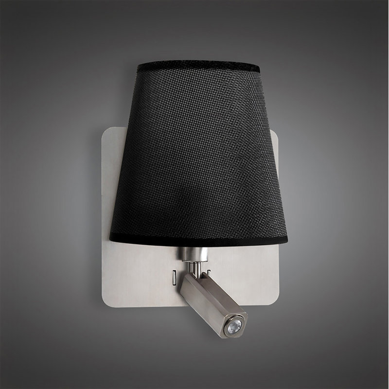 Kiro LED Armed Sconce, Black