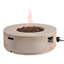 38.19'' 50000 BTU Propane Outdoor Round Fire Pit With Vertical Stripe Design-1995081736
