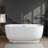 60" x 32" Freestanding Soaking Acrylic Bathtub