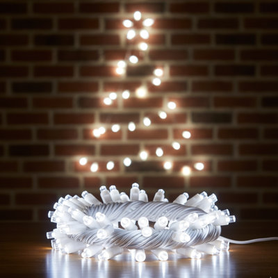 25FT-100 Lights White Mini LED String Lights Commercial Grade Waterproof for Holiday Decoration, Christmas Decors