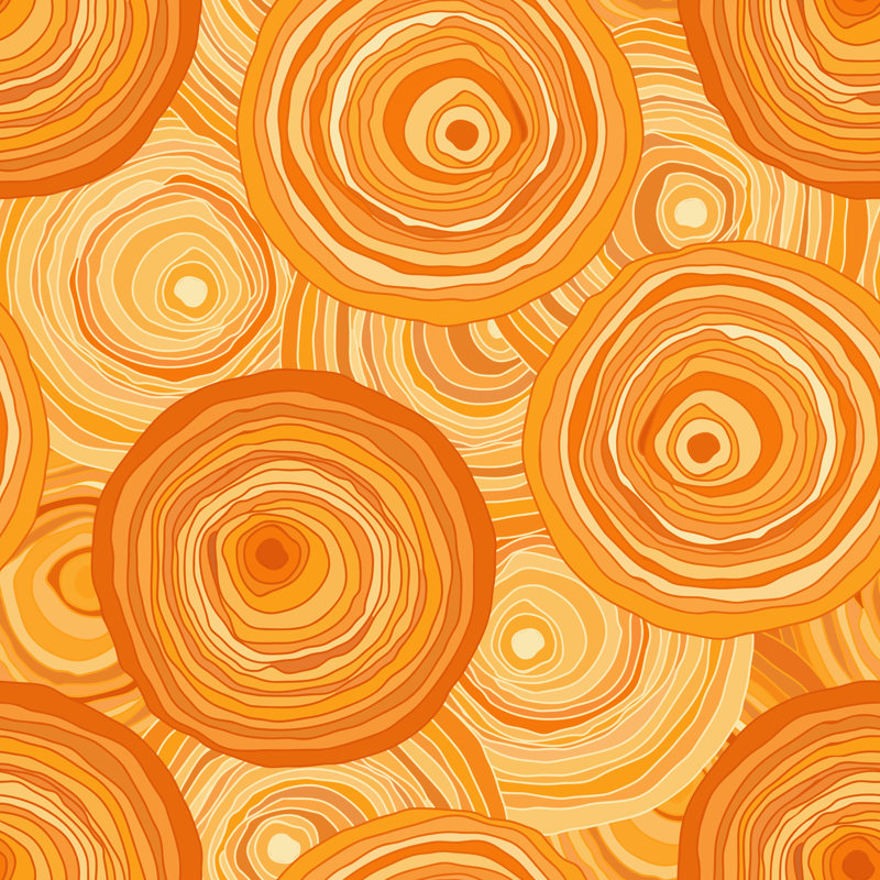Swett Circles Illustration - Wrapped Canvas Print, 122cm H x 122cm W x 3.8cm D