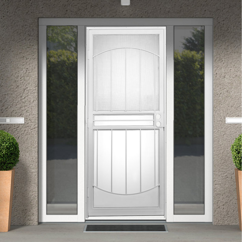 Porte moustiquaire de sécurité Grisham, H 80 po x l 32 po x P 2 po, Blanc