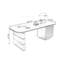 Bureau rectangulaire en bois massif noir-1217774297-1217774299