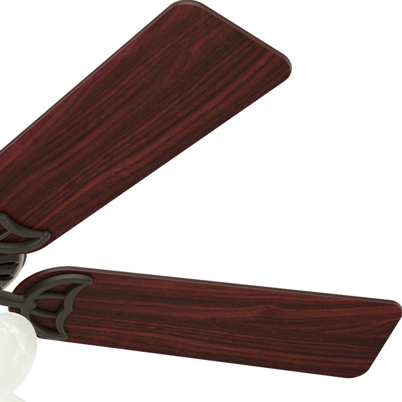 Hunter Studio Series 52" Antique Brass Ceiling Fan with LED Light Kit