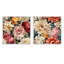 Hamlett - Ensemble de 2 collages floraux carrés-101845530-101845532