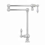 Vintage III Patented Deck Mount Two Handle Single Hole Pot Filler with Lever Handles and a Swivel Aerator