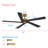 5 - Blade Propeller Ceiling Fan With Remote Control