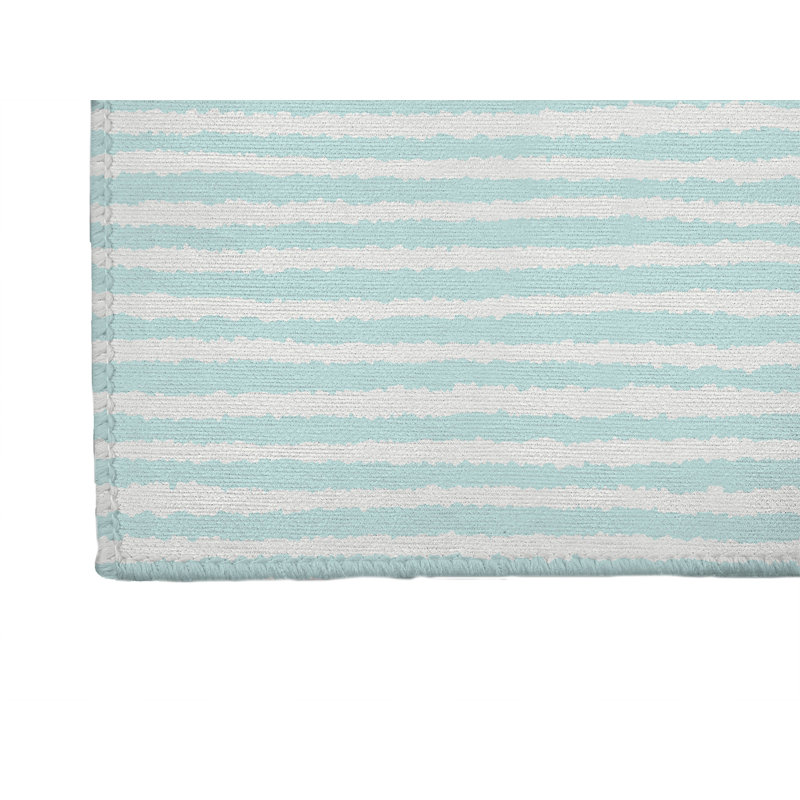 Tapis de jeu pour enfants Long Gen, Rectangle 5 pi x 7 pi, Bleu clair / bleu