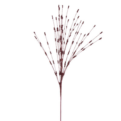 Vickerman 36" Hot Pink Berry Glitter Spray, 6 per bag.
