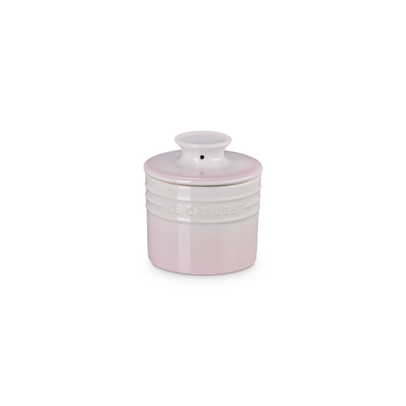 Le Creuset Stoneware Butter Crock, 6 Oz. - Flame, Pink