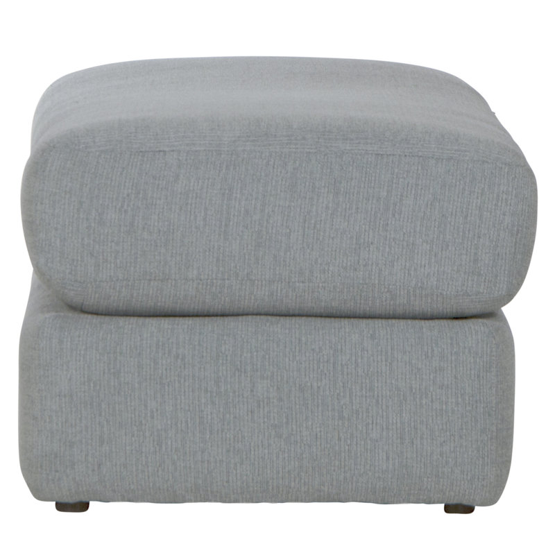 Brytanni Upholstered Ottoman, Blue 100% Polyester