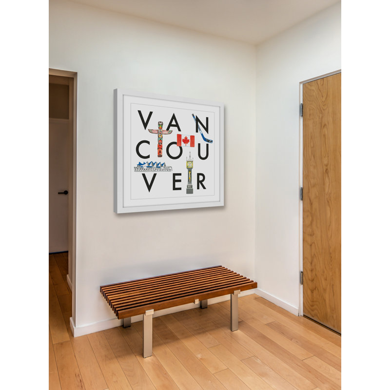 « vancouver square » par molly rosner, reproduction d’art encadrée, H 24 po x l 24 po