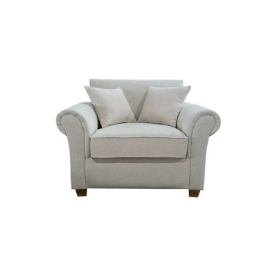 40.94‘’ Oversized Accent Chair With Stripe Pattern, Striped Fabric Armchair