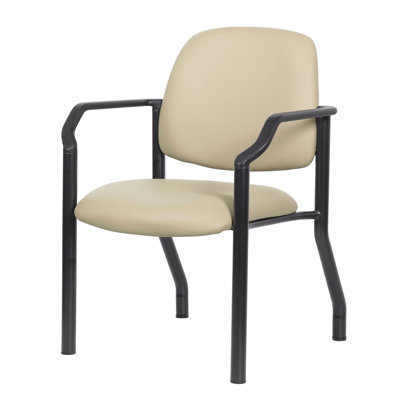 Vinyl Seat Reception Chair with Metal Frame