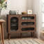 Armoire de rangement en bois avec tablettes
