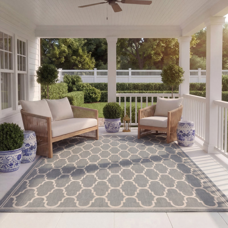 Tapis d'intérieur / extérieur Laylah, Rectangle 8 pi x 11 pi 2 po