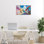 «Coastal Colors Town Architecture», estampe numérique, design par Franklyn Gregory
