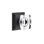 Passage Windsor Clear Crystal Knob with Wilshire Rose