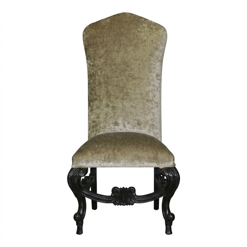 Chaise d'appoint en tissu taupe Nettleton