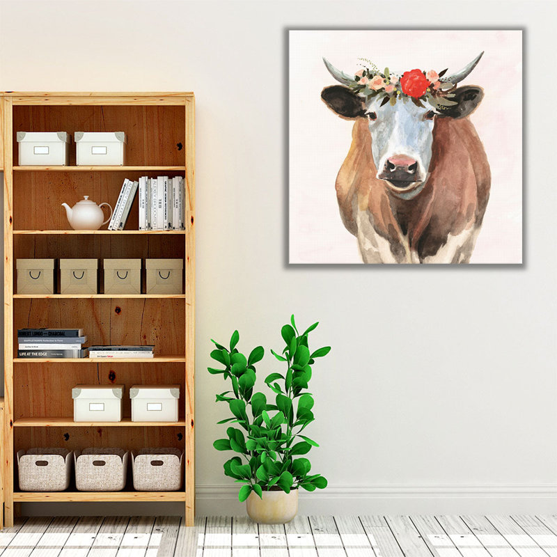 «Spring on the Farm I», reproduction d'art sur toile, H 12 po x l 12 po