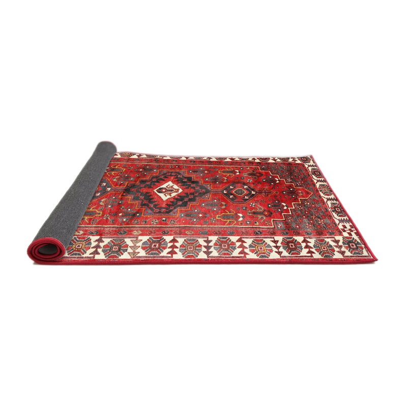 Tapis rouge à motif sud-ouest, Rond 6 pi