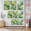 «Tropical Bird and Monstera Leaves», reproduction d'art sur toile tendue sur toile (ensemble de 3)-590134564