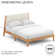 Base de lit en bois massif Juno