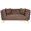 Sofa 2 Seater HABO Fabric Dark Brown