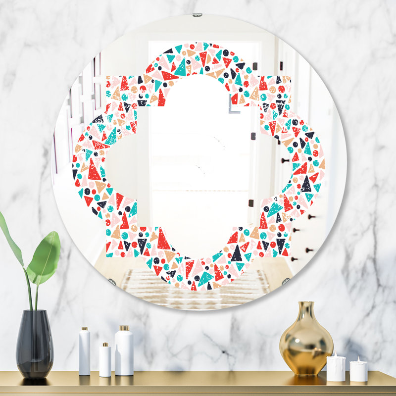 Miroir mural sans cadre Quatrefoil, H 31,5 po x l po