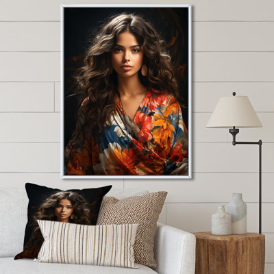 Femme boho latina III sur toile