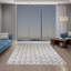 Tapis brun / blanc à motif géométrique Davisboro-1579045474