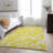 Premium Machine Washable Cerrito AMF501 Yellow Rug-103838093