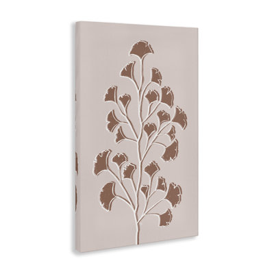 «Brown Gingko Leaves», art mural par Martina Pavlova