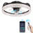 FIMEI 20" 360° Oscillating Flush Mount Modern Ceiling Fan with Dimmable LED Light Kit,RC,Reversible Blades,6 Speeds