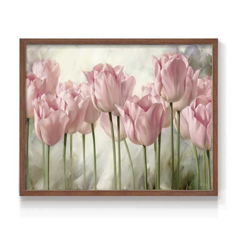 Nature Inspired I - Reproduction encadrée - Restickable, H 16 po x l 20 po, Noyer