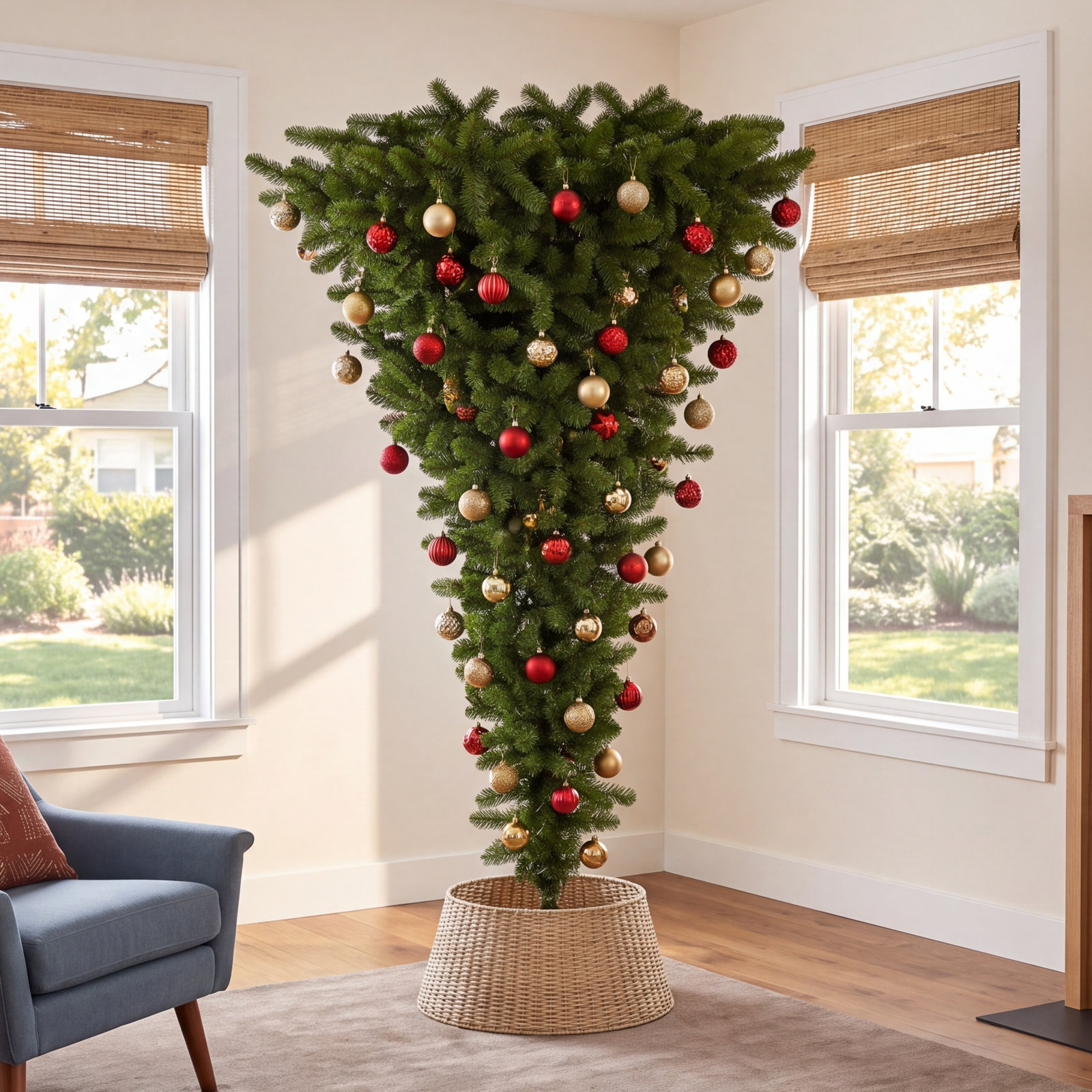Artificial Pine Christmas Tree, 7.5', Not Pre-Lit